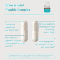 Villar Biotech Bone Joint Peptide Complex capsules for convenient daily intake and mobility support.