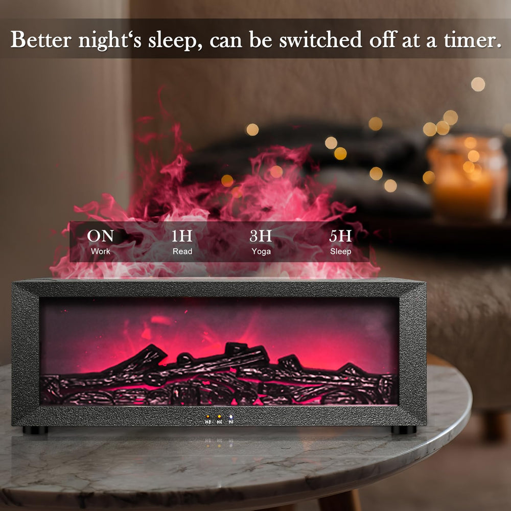 Villelei breathing flame light enhances ambiance during relaxation