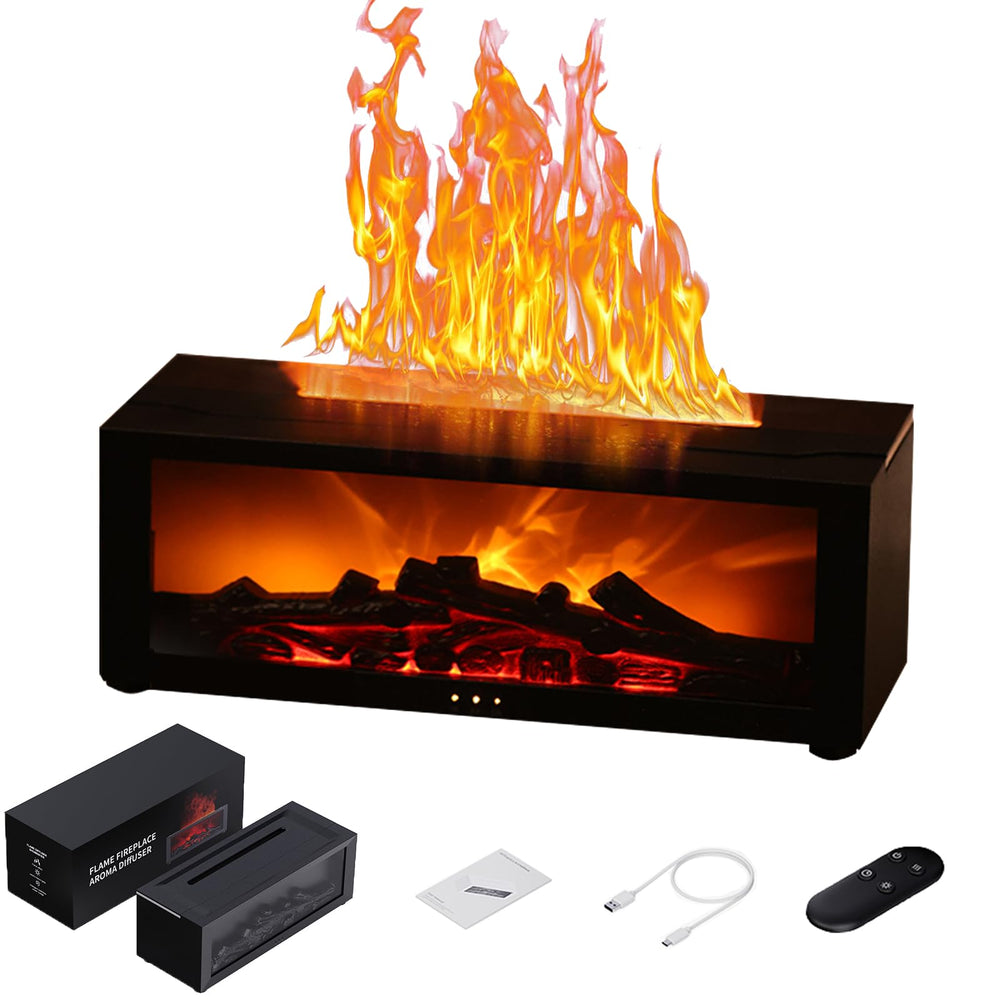 Villelei fireplace flame diffuser with realistic flame effect for cozy rooms