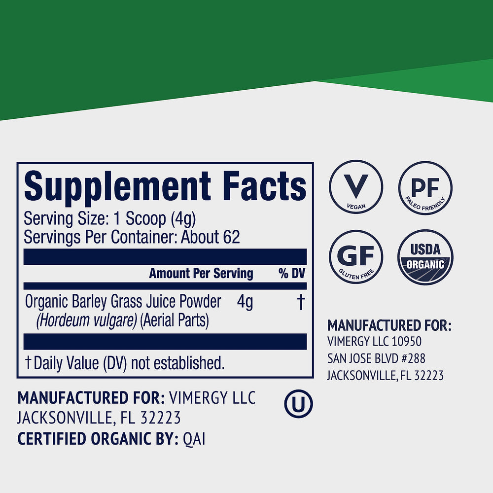 Organic certifications appear on packaging, confirming vegan and non-GMO status.