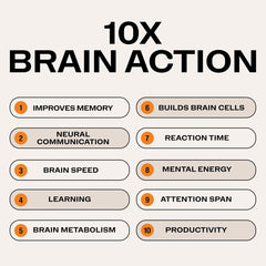 Ingredient panel on Vimergy bottle highlights Cognizin and B12 for brain health.