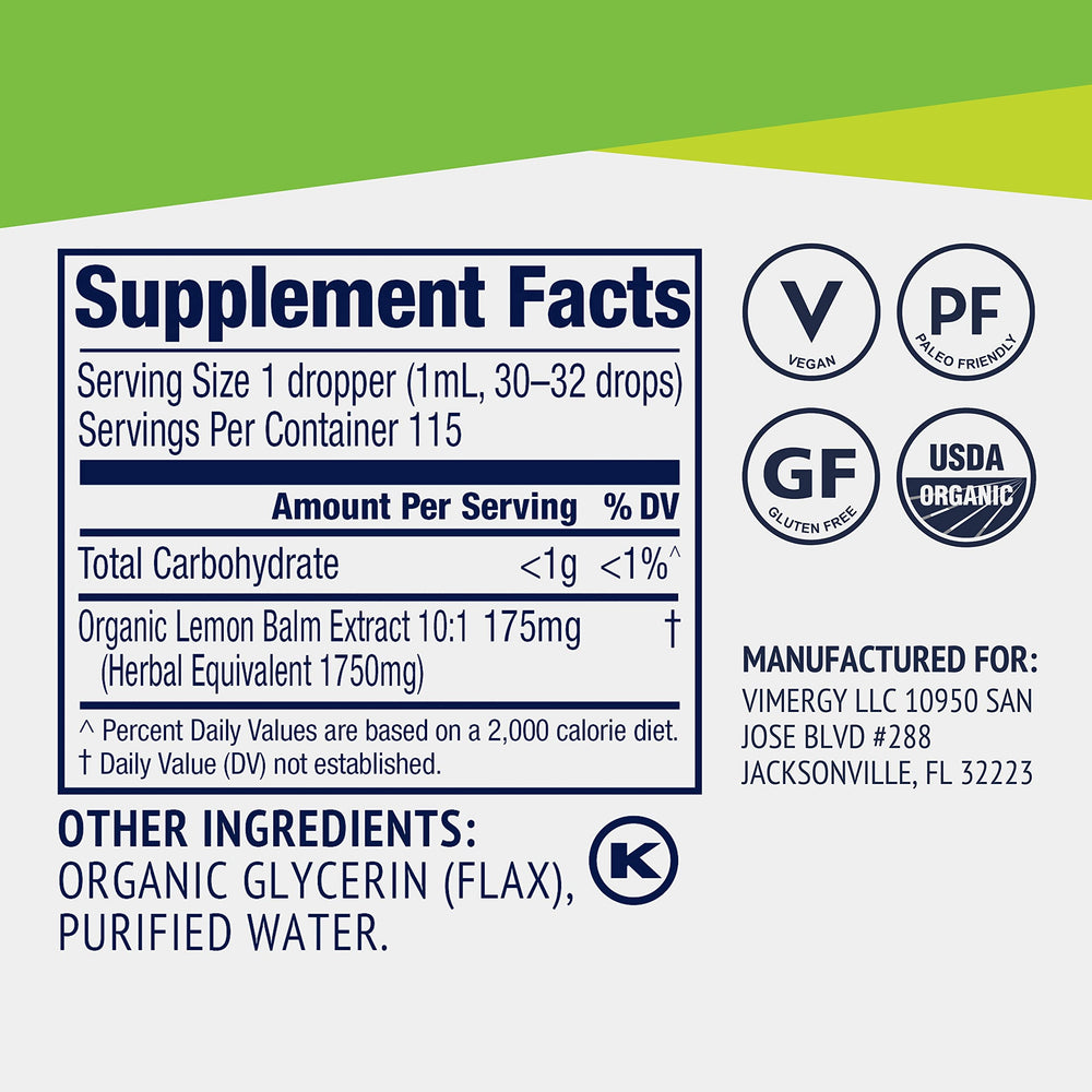 Pouring Vimergy tincture into water shows quick absorption.