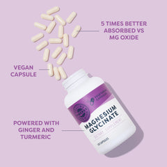 VIMERGY Magnesium Glycinate with ginger and turmeric for full-spectrum support