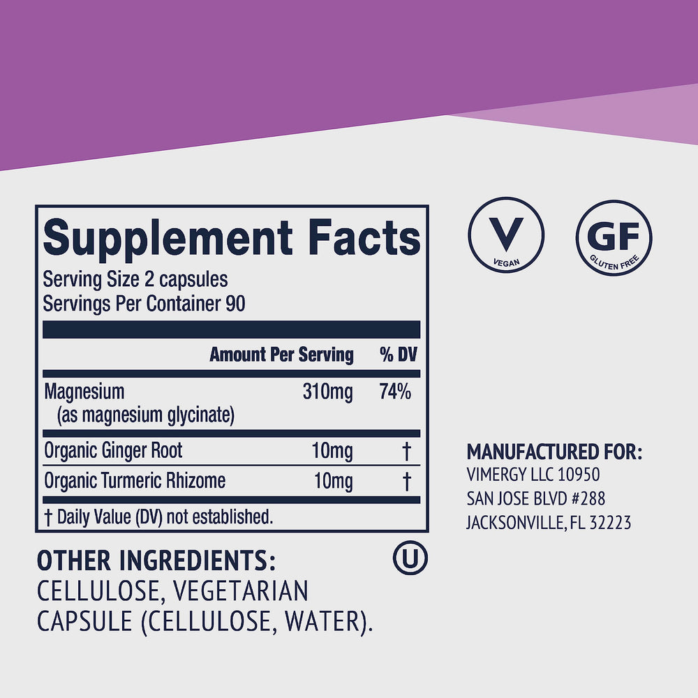 VIMERGY capsules opened over a smoothie for mixology use