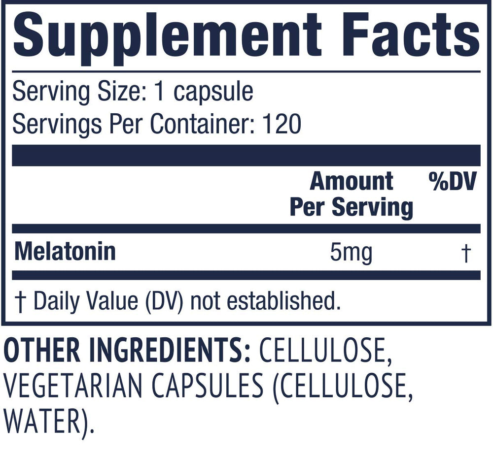 Vimergy Melatonin vegan capsule packaging emphasizes purity and paleo-friendly use.