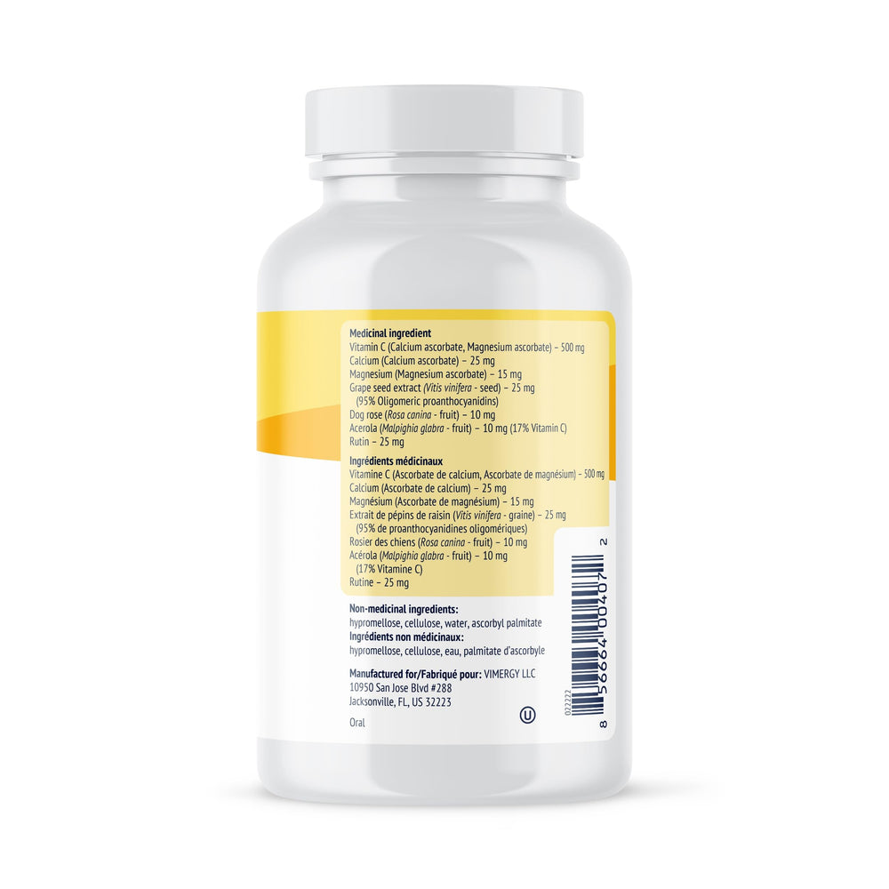 Box of Vimergy Micro-C Capsules with vegan and gluten-free labels visible