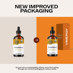 Vimergy PropolisPure bottle pour ready for easy mixing in water or juice
