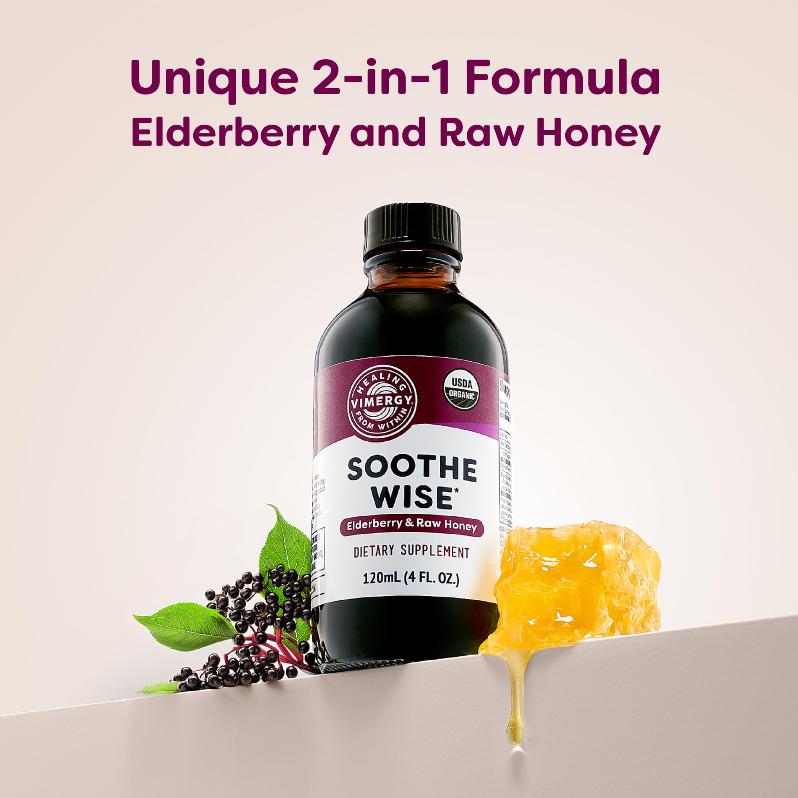 Raw honey drizzle emphasizes natural sweetness and texture in Soothe Wise.