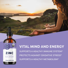 Vimergy zinc liquid drops measured for precise daily dose