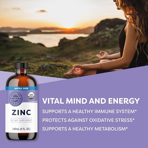 VIMERGY Zinc drops pouring into a glass for easy dosing
