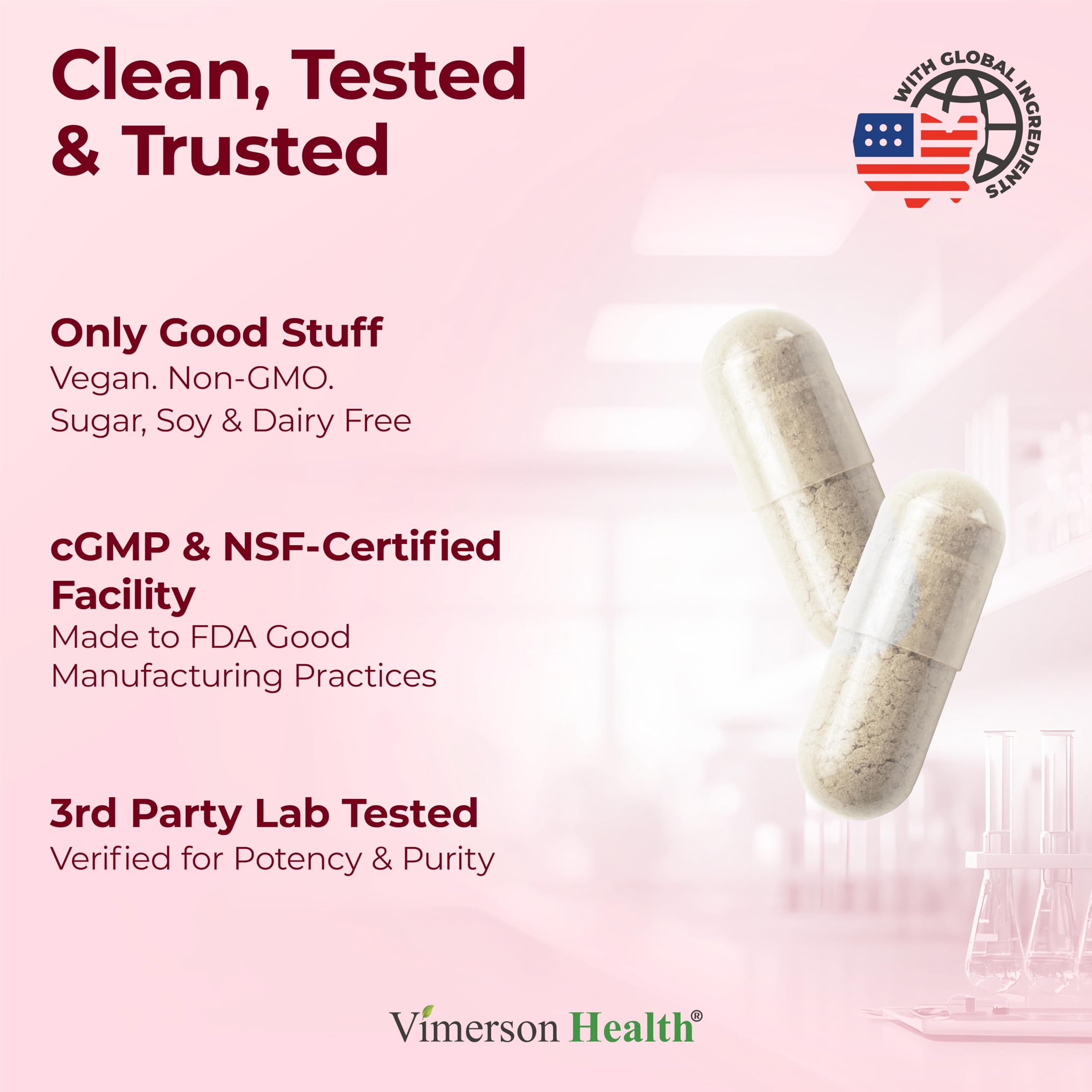 Vimerson Health Alpha Lipoic Acid 650mg vegan formulation packaging.