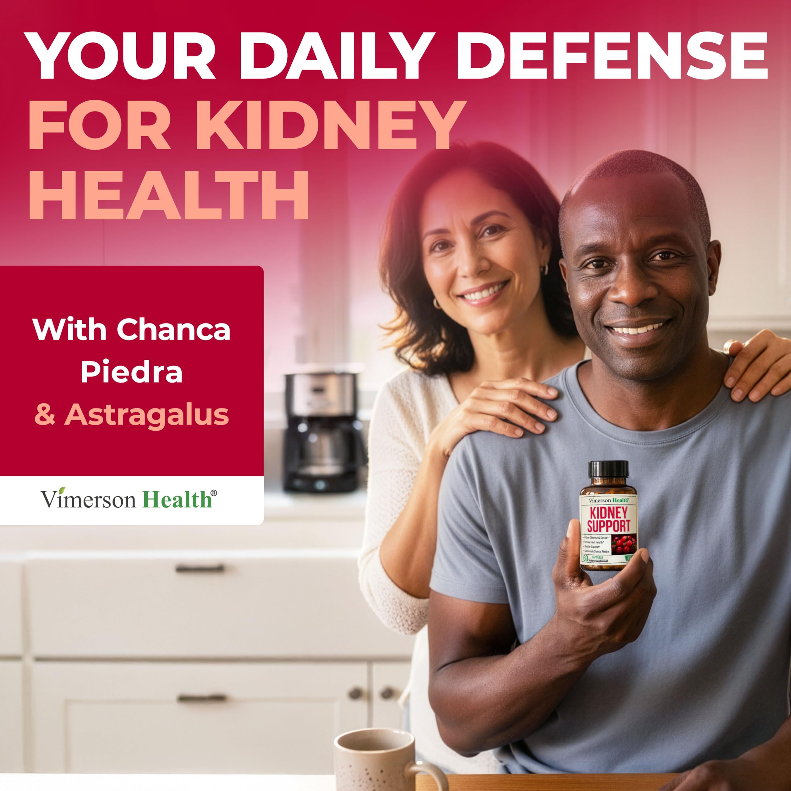 Vimerson Health Bladder health formula packaging emphasizes fluid balance.