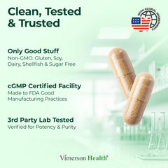 Vimerson Health burdock root ingredient highlighted for vegan joint care.