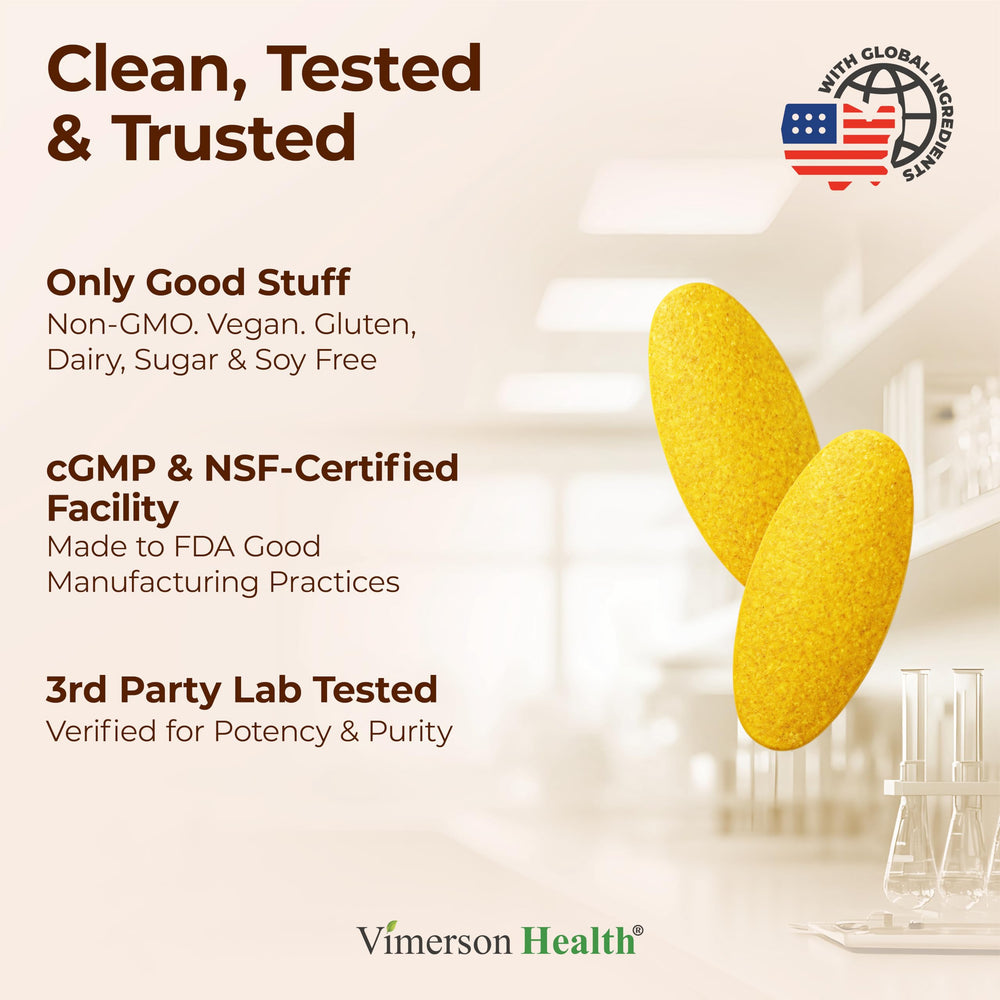 Vimerson Health ginger root powder capsules for digestive comfort.