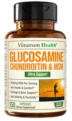 Vimerson Health glucosamine-chondroitin-msm bottle front for joint support.