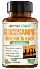 Vimerson Health glucosamine-chondroitin-msm bottle front for joint support use