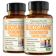 Vimerson Health glucosamine-chondroitin-msm bottle with capsules for joints