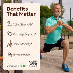 Close-up of Vimerson Health capsules for joint support