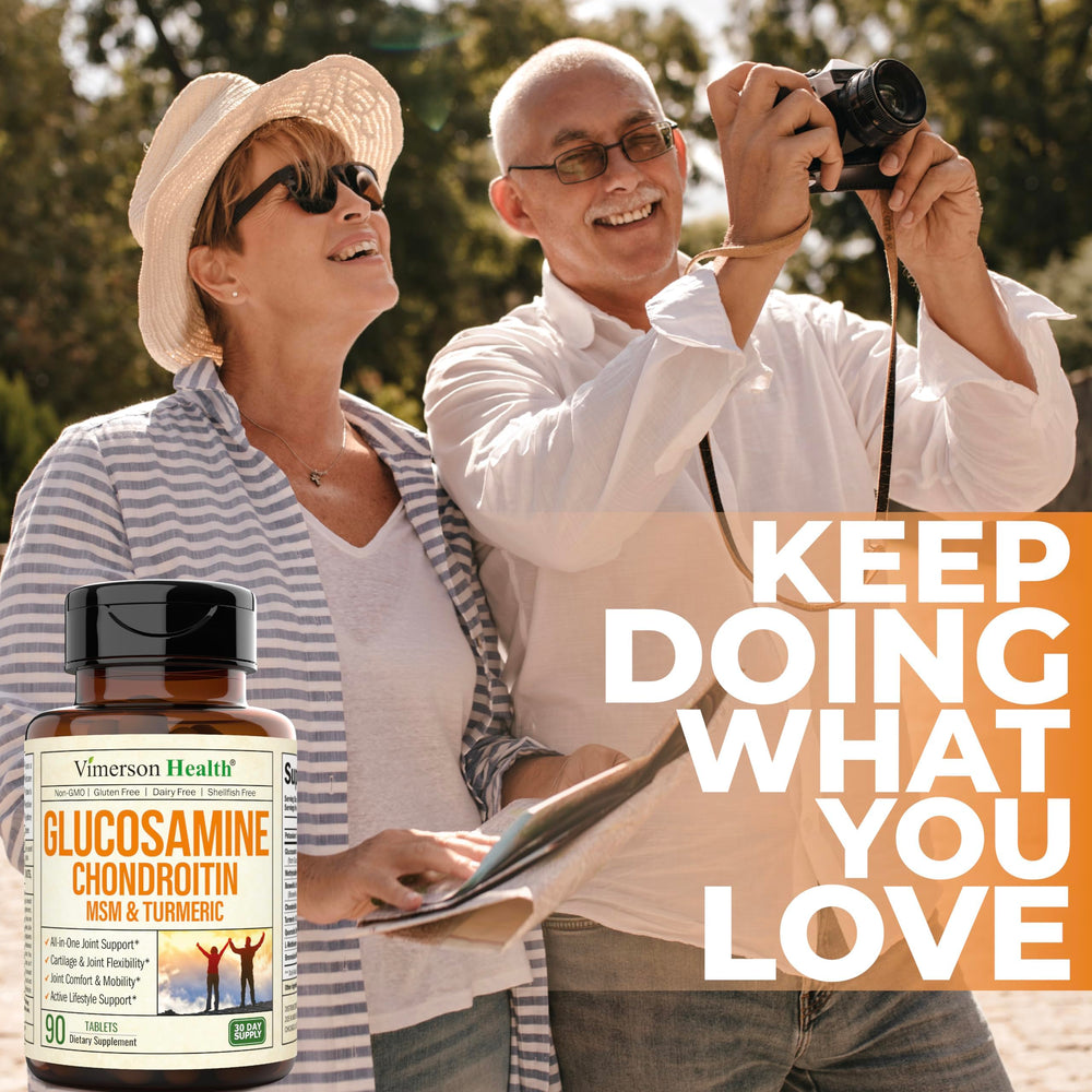Vimerson Health Glucosamine Chondroitin MSM packaging conveys quality and care.