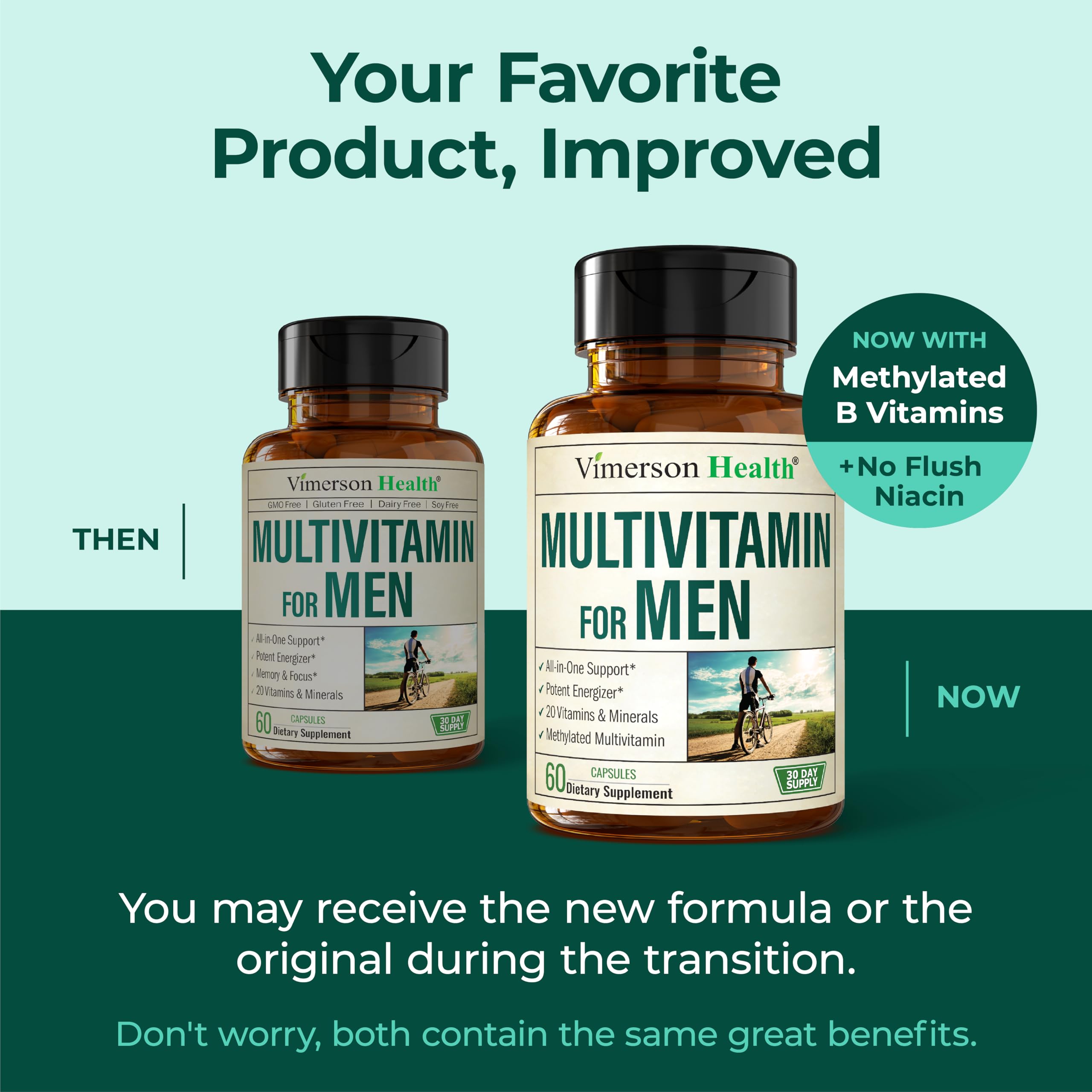 Vimerson Health Men’s Multivitamin ingredients preview highlighting methylated blends for absorption.