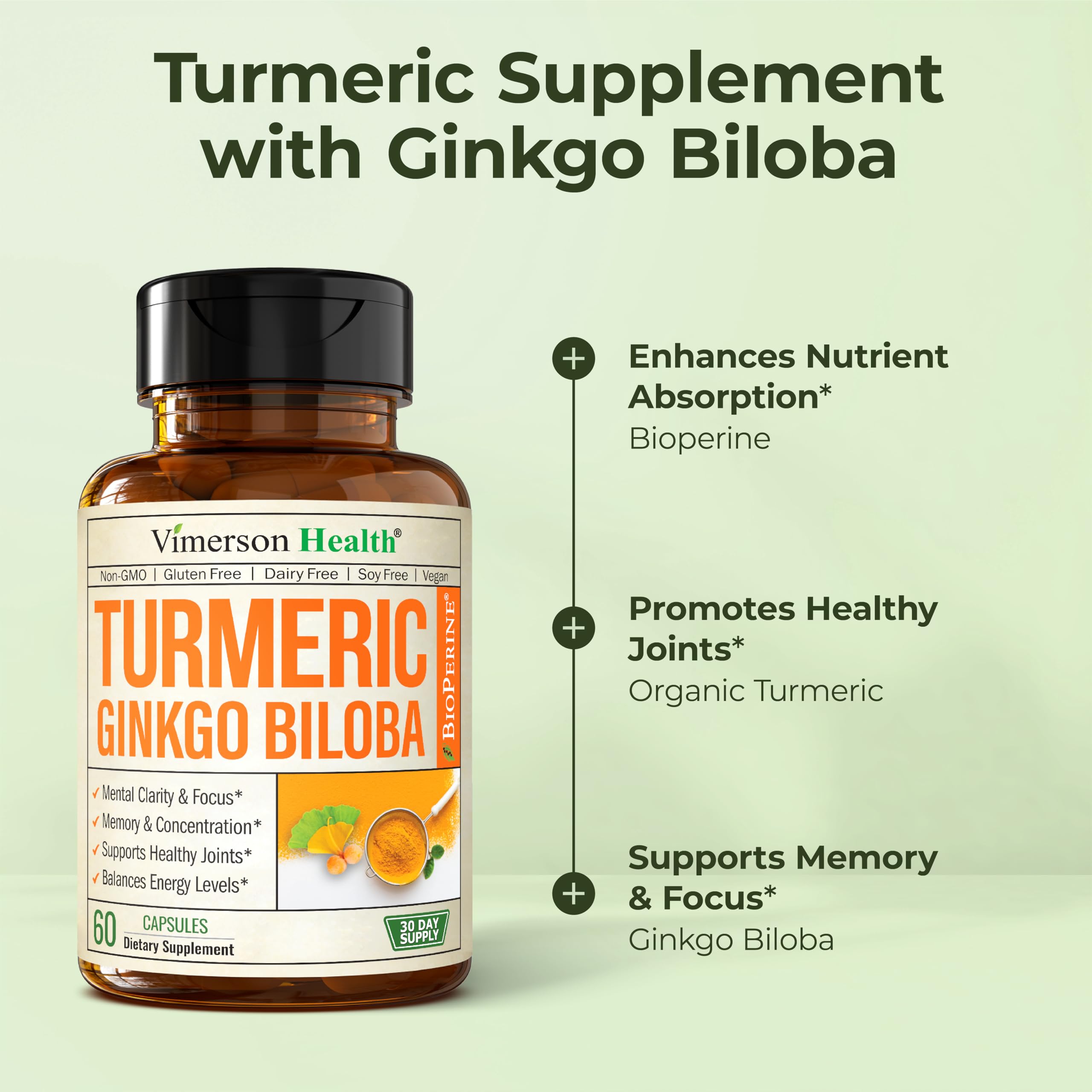 Organic turmeric scene emphasizing organic turmeric content for natural balance.