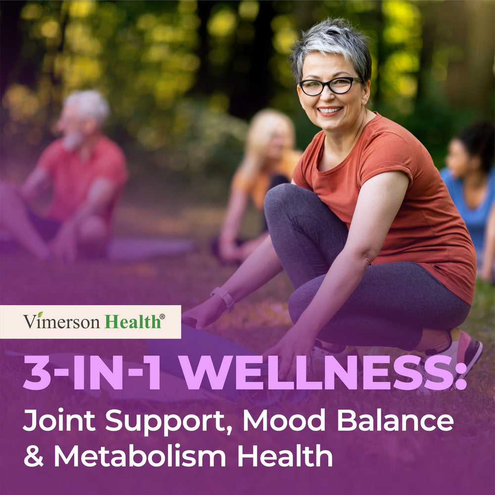 Vimerson Health saffron threads and turmeric powder arranged attractively