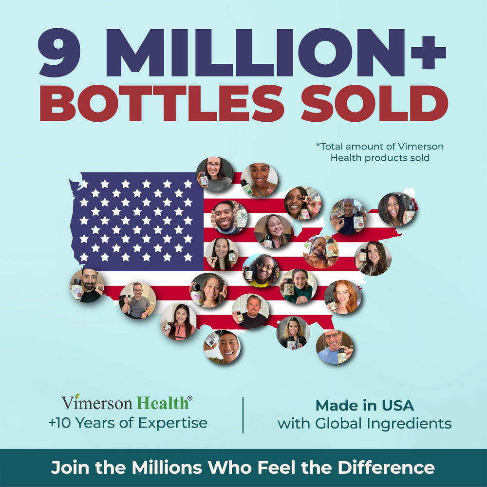 Vimerson Health stress relief daytime routine with capsule intake.