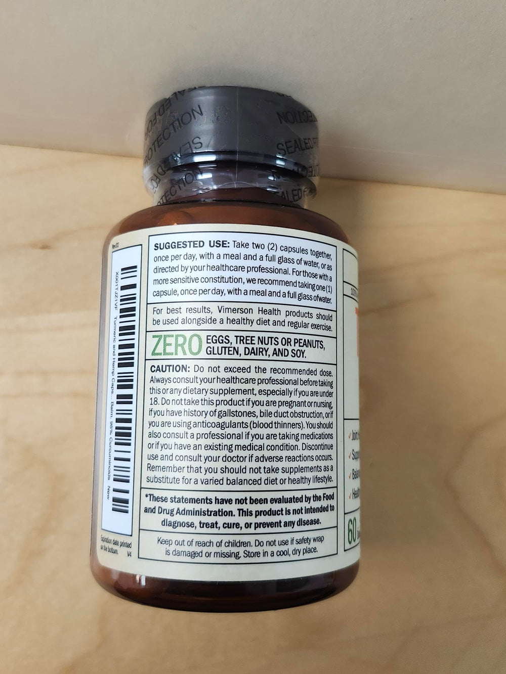 Vimerson Health third-party tested badge shows purity and potency.