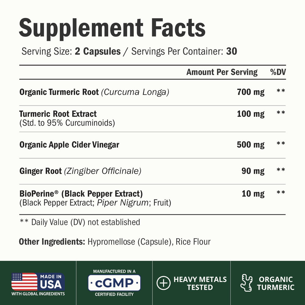Vimerson Health turmeric-curcumin capsules ready to swallow for joint comfort and daily energy