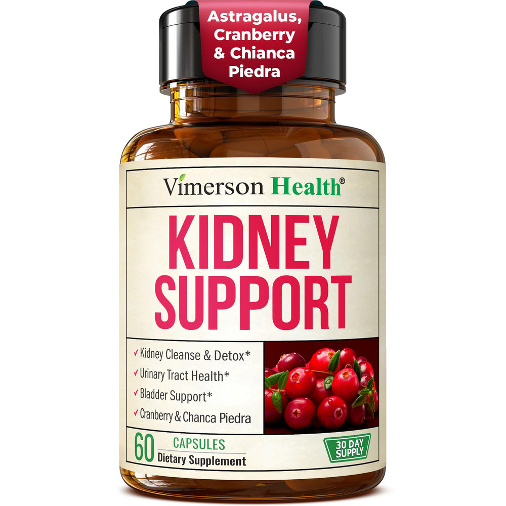 Vimerson Health Ultra Kidney Cleanse bottle front view supporting daily detox.