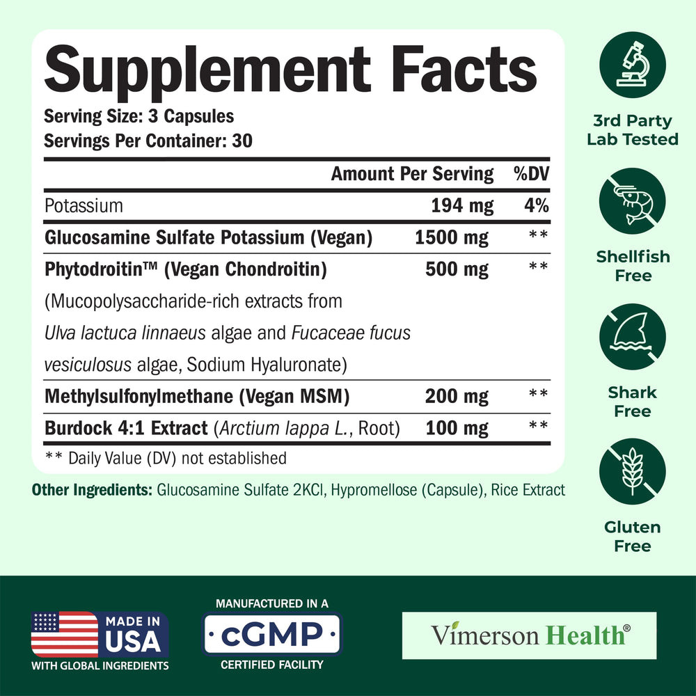 Vimerson Health vegan chondroitin capsules.
