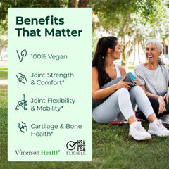 Vimerson Health vegan chondroitin pack highlights plant-based joint support.