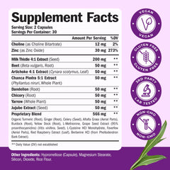 Vimerson Health liver cleanse featuring artichoke extract for botanical balance.
