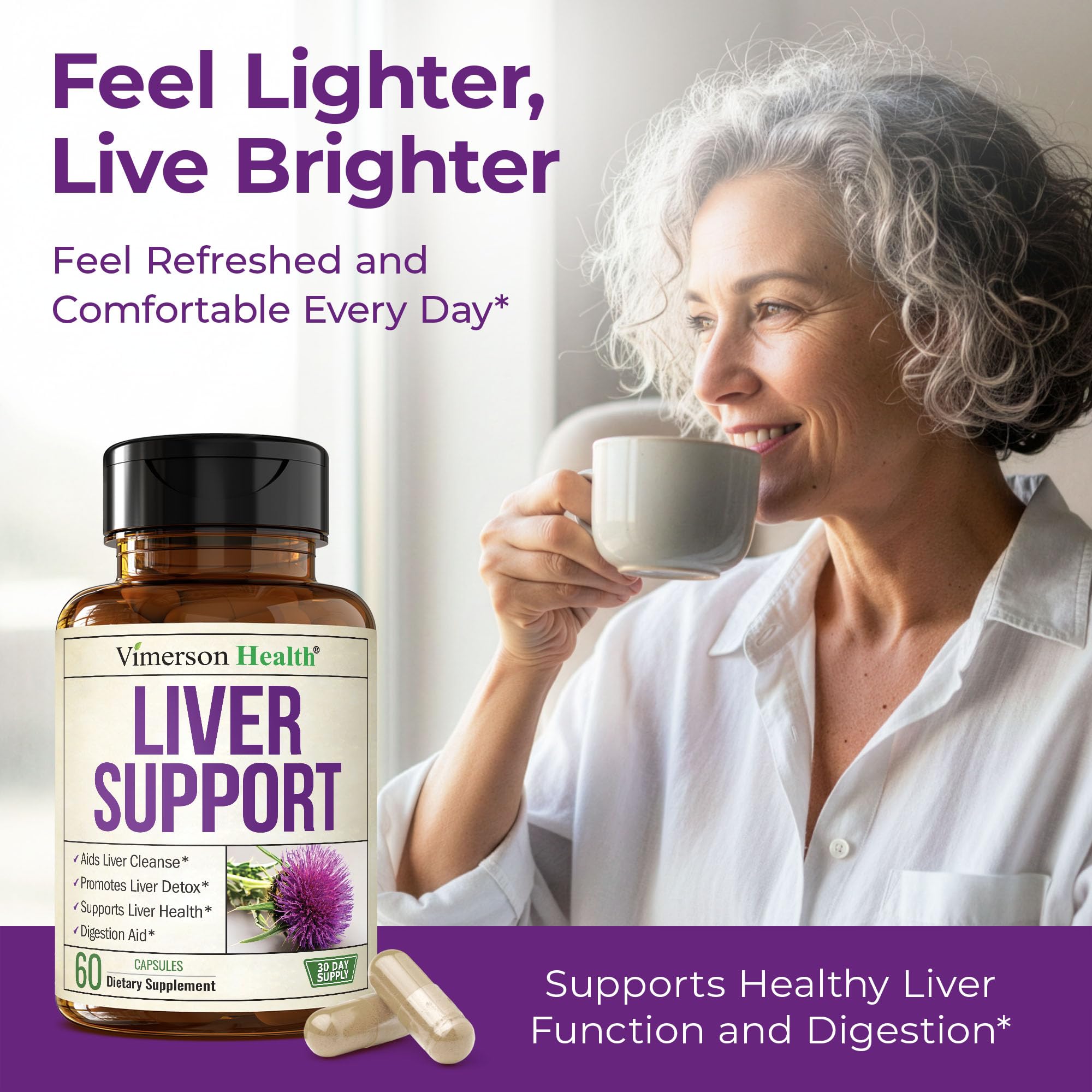 Vimerson Health Vegan Liver Cleanse ingredient artichoke visual highlighting digestive support