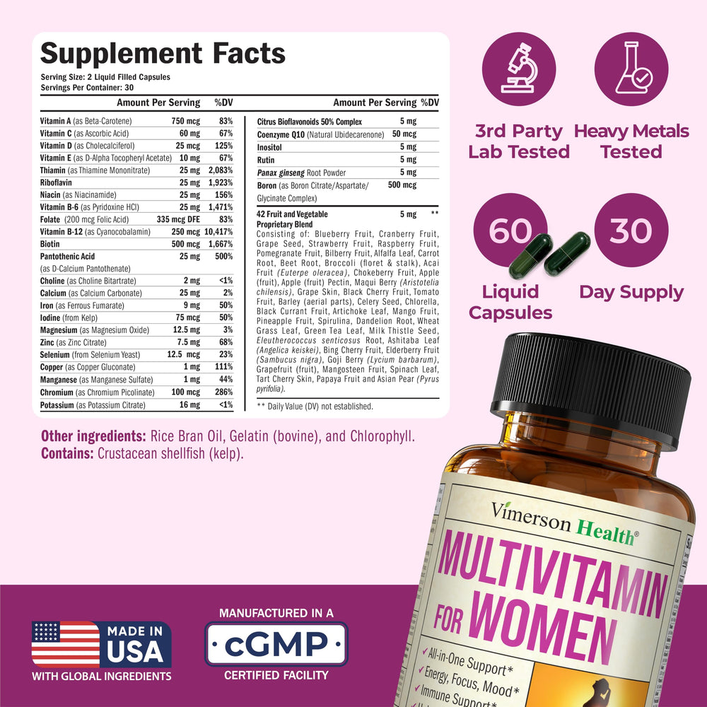 Vimerson Health capsules close-up showing convenient liquid capsule form.
