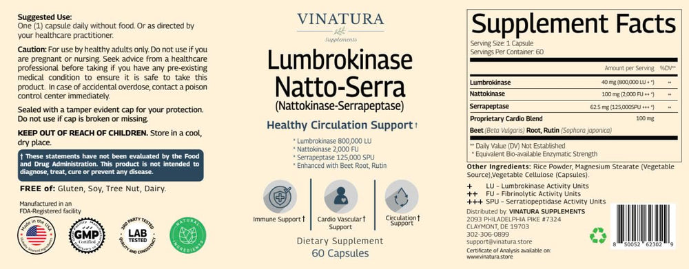 VINATURA daily use packaging reminding simple routine