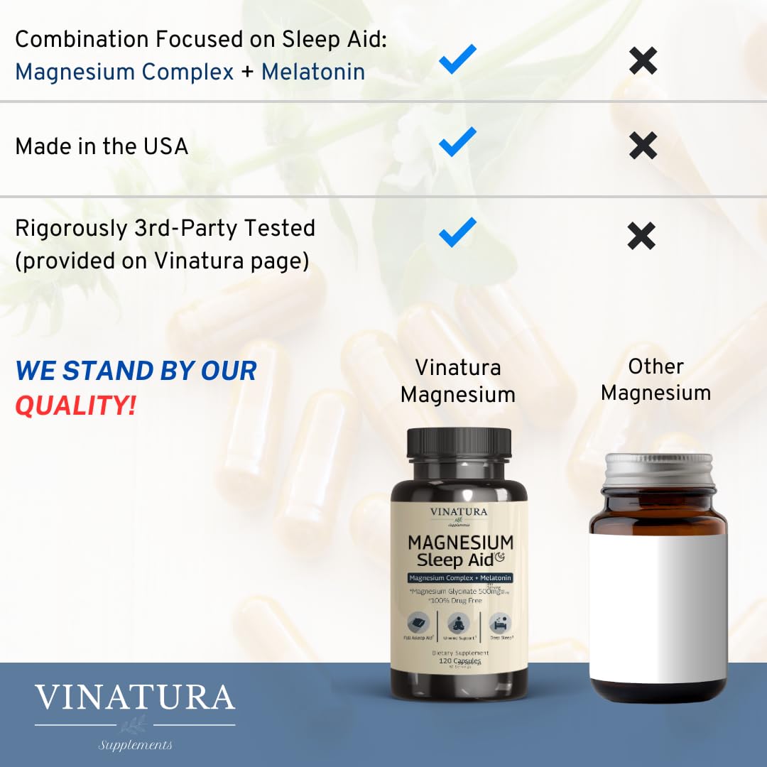 VINATURA third-party testing seal signaling product quality and purity