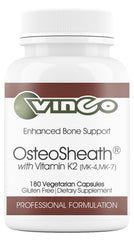 Vinco OsteoSheath4 bottle on a clean surface for easy daily calcium support.