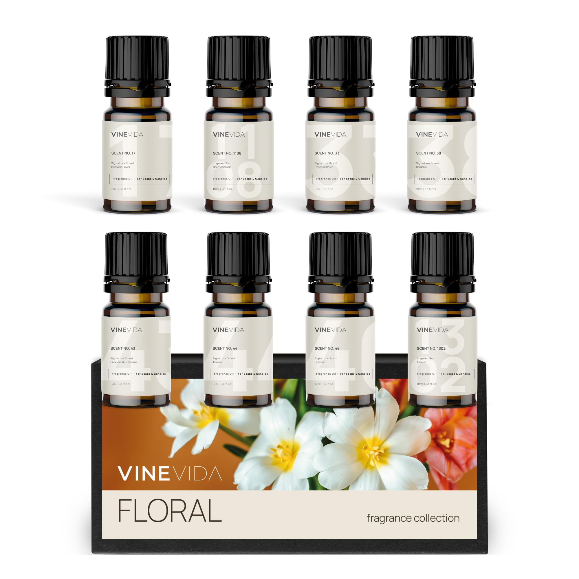 VINEVIDA floral scent for candle making to enhance cozy ambiance