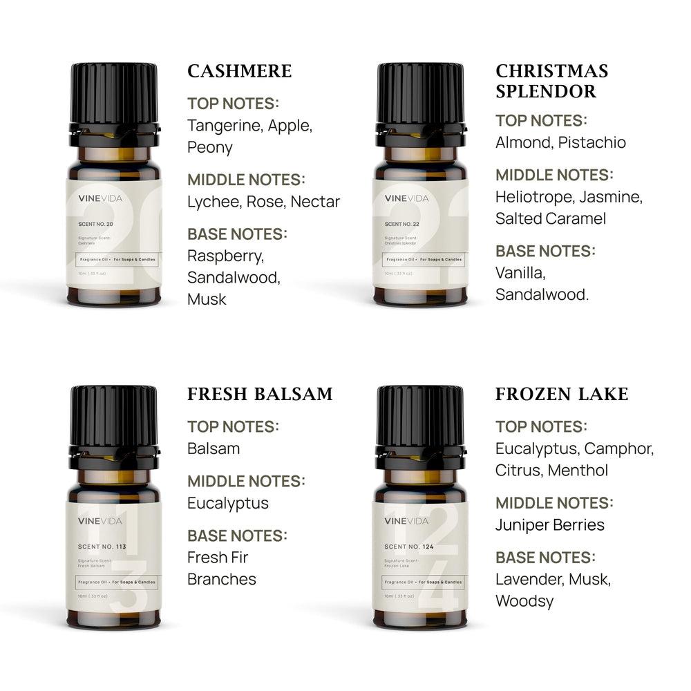 VINEVIDA fragrance oil collection image 2 for candle making and soap crafting.