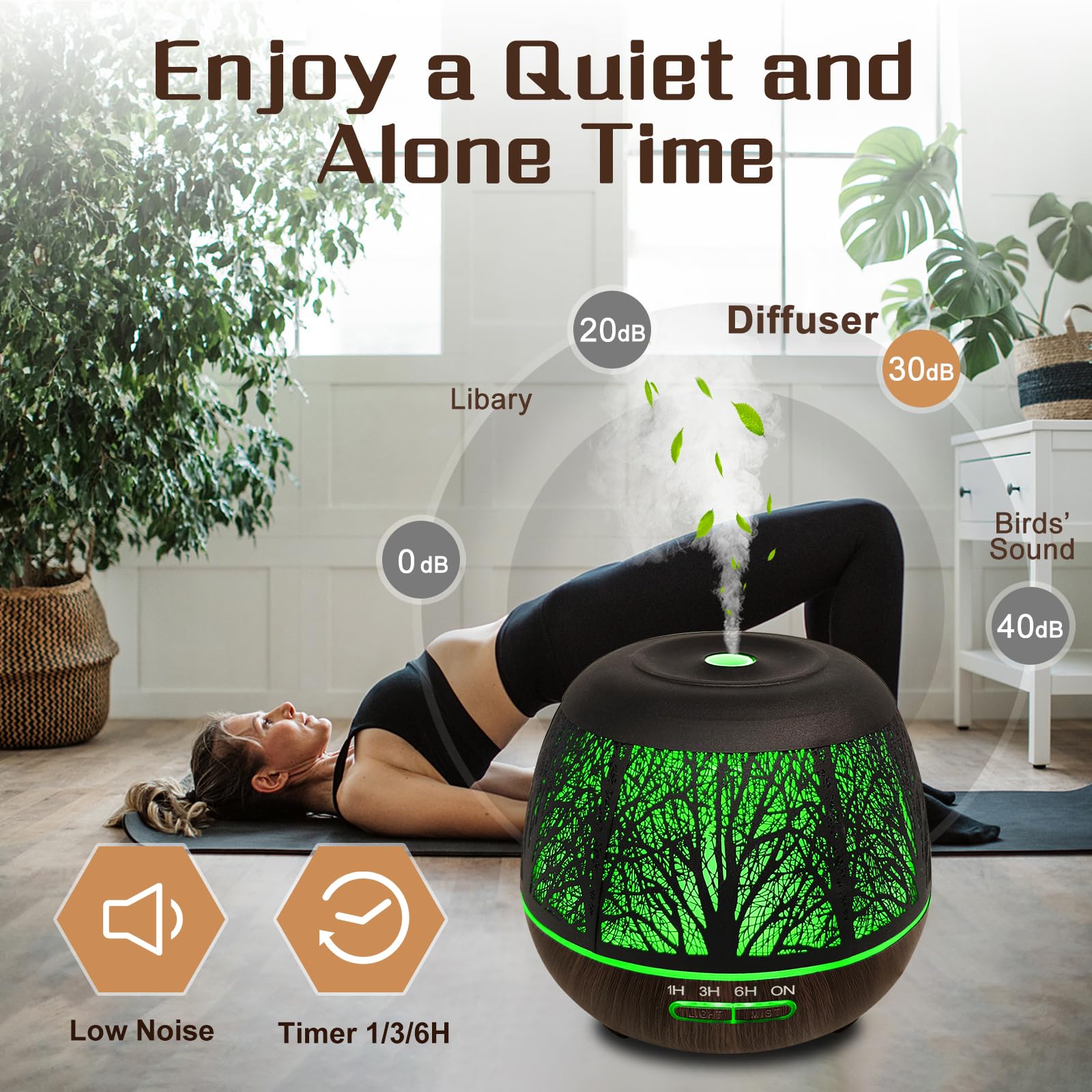 vinfucher waterless auto-off diffuser enhances safety during sleep