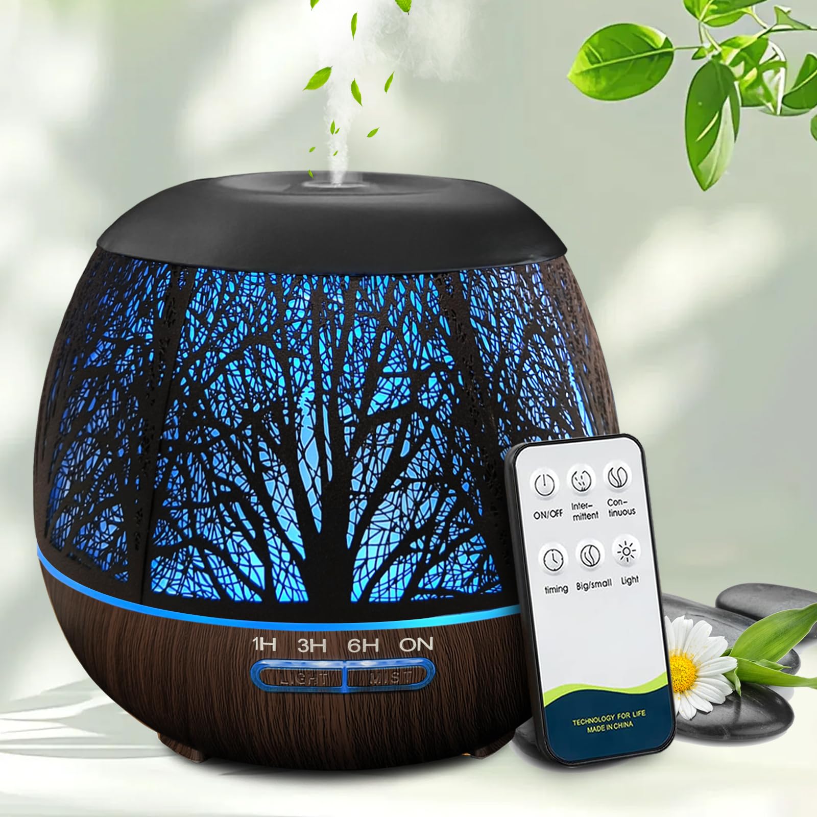 vinfucher essential oil diffuser 400ml fills the bedroom with fragrant ambiance
