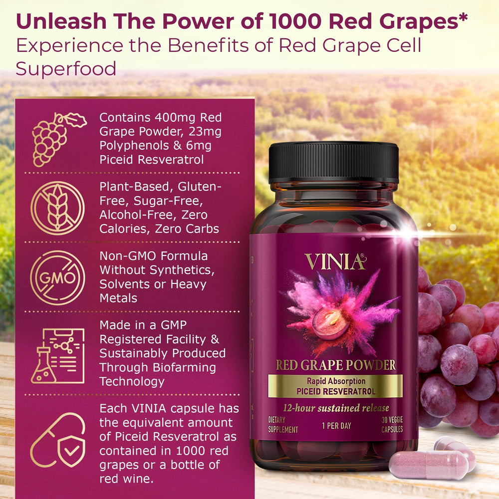 Close-up of VINIA capsules ready for daily use and steady energy