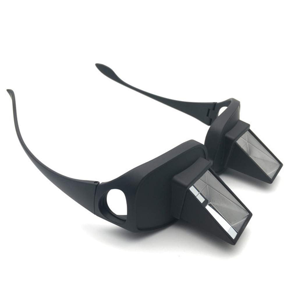 Vinmax bed prism spectacles with horizontal mirror design for easy lying-down reading.