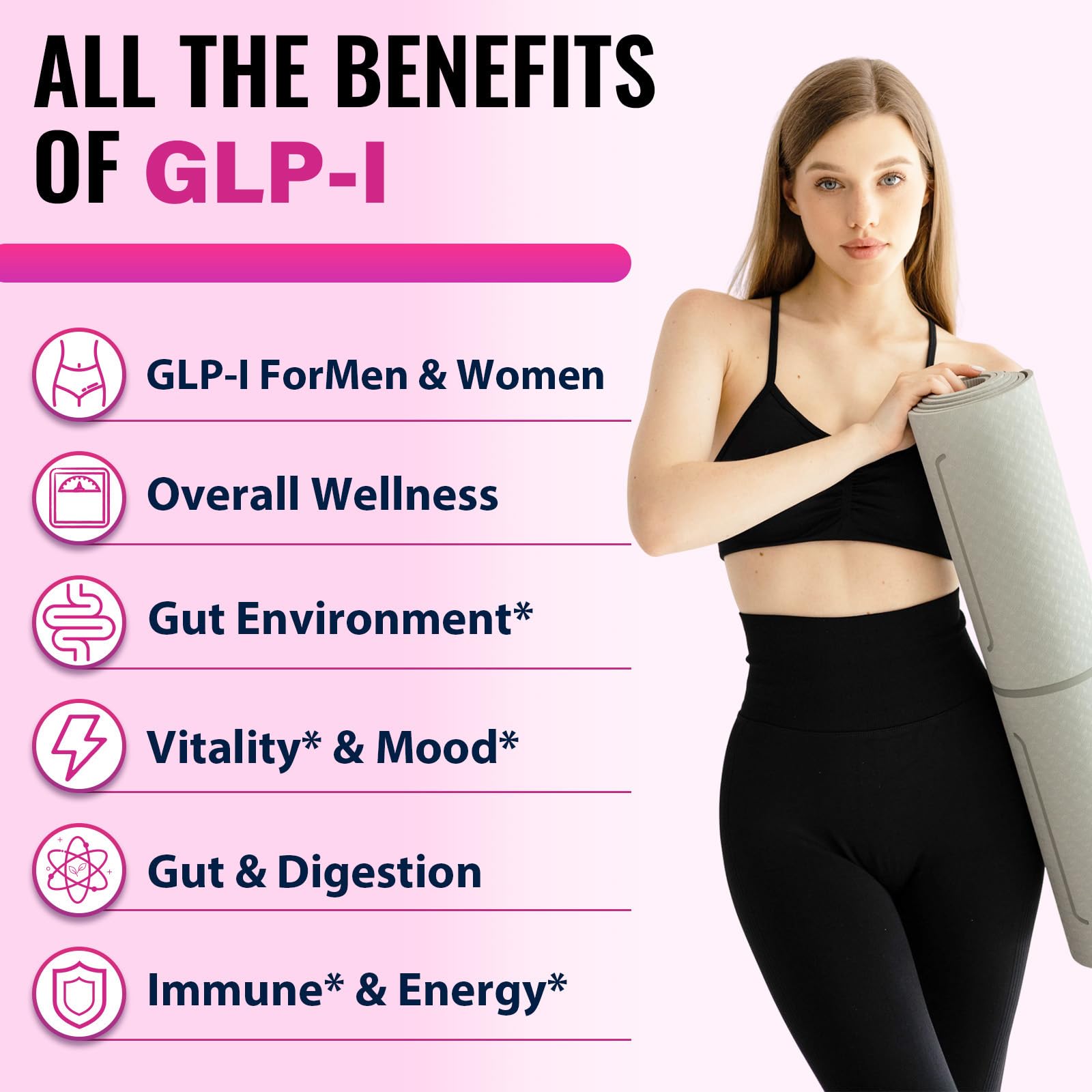 VINNETLLOY GLP-l capsule closeup highlights convenient capsules for immune and gut health.