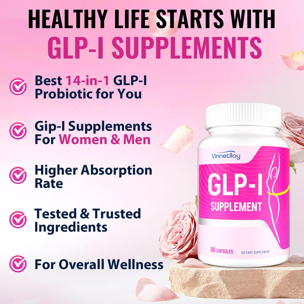 VINNETLLOY GLP-l gut health illustration conveys digestive comfort and wellness potential.