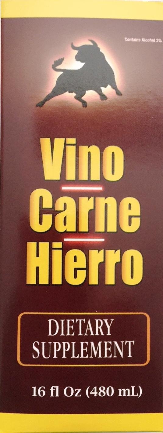 Two Vino Carne Hierro 16oz 2-Pack bottles on kitchen counter for everyday use.