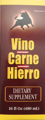 Two Vino Carne Hierro 16oz 2-Pack bottles on kitchen counter for everyday use.
