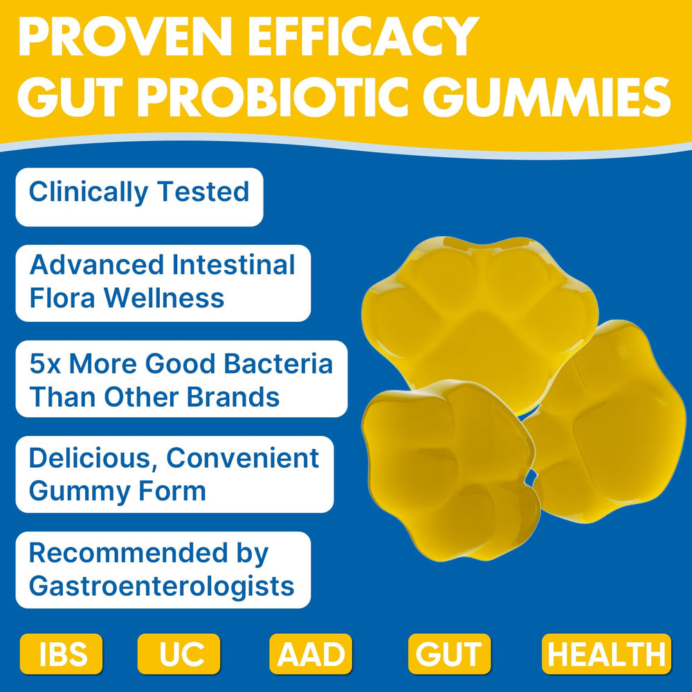 VIOAFSLSE Gut Health Gummies 60-count bottle emphasizes monthly supply.