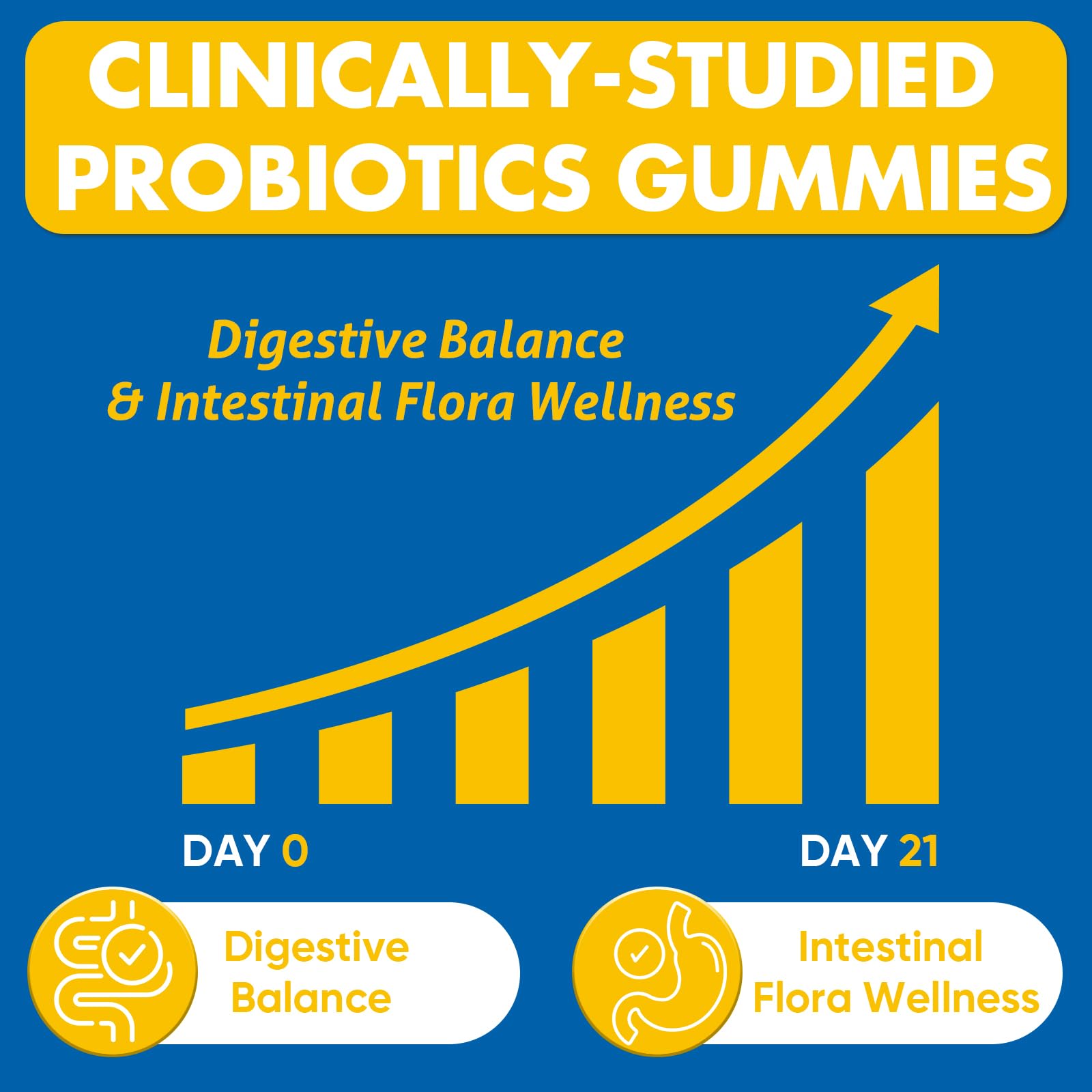 VIOAFSLSE Gut Health Gummies for bloating relief with packaging.